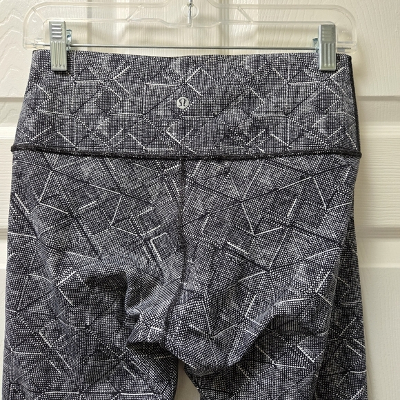 Lululemon Wunder Under Hi-Rise 7/8 Tight (Full-On Luxtreme 25") White Black - Picture 5 of 6